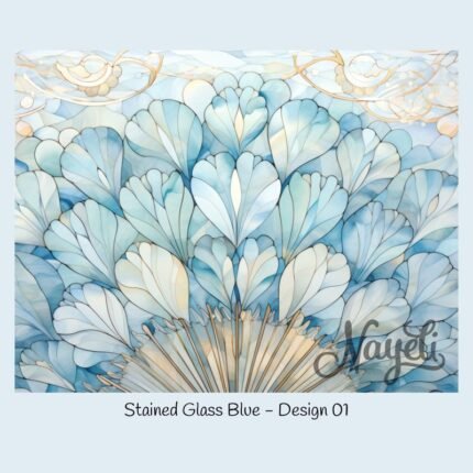 Stained Glass Blue