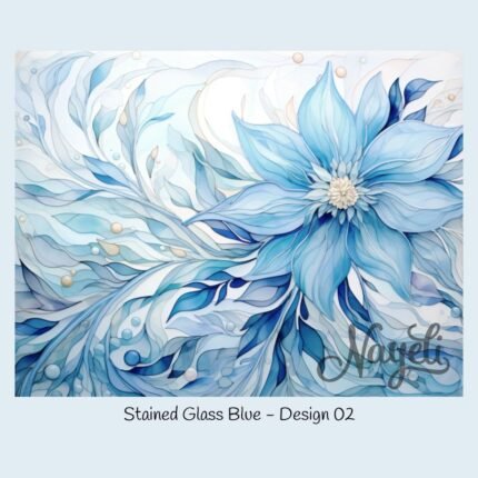 Stained Glass Blue