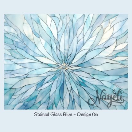 Stained Glass Blue