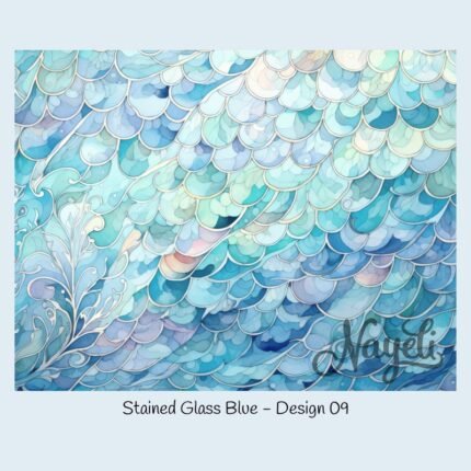 Stained Glass Blue