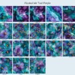 Alcohol Ink Teal Purple