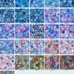 Hexagon Florals intense
