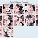 Rose & Shadow Flowers