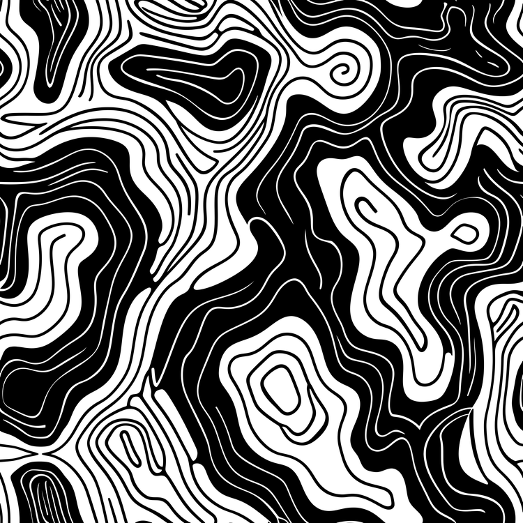 Topografische Linien – Stil 01