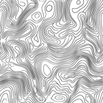 Topografische Linien – Stil 03