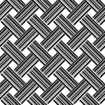 Diagonales Korbgeflecht