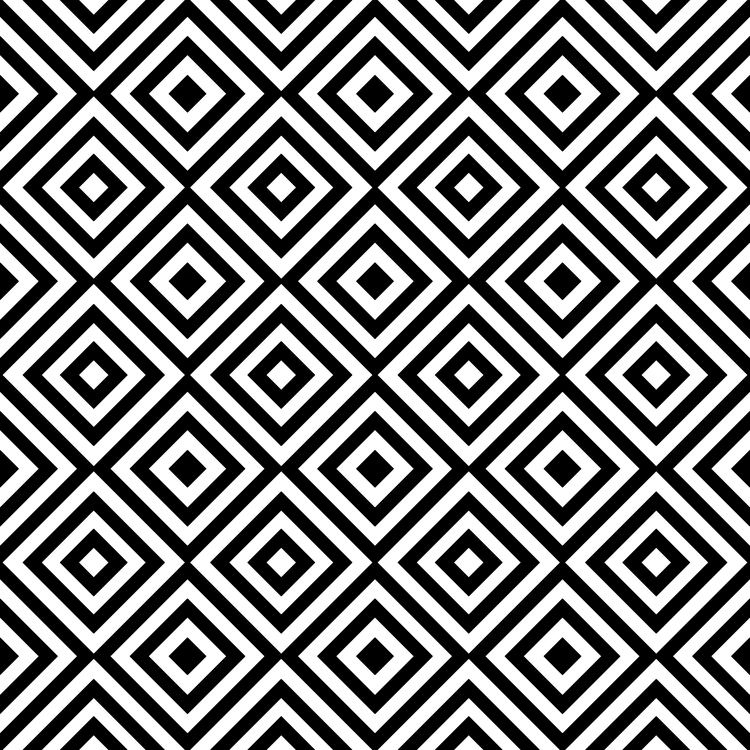 Konzentrische Rauten – Stil 01