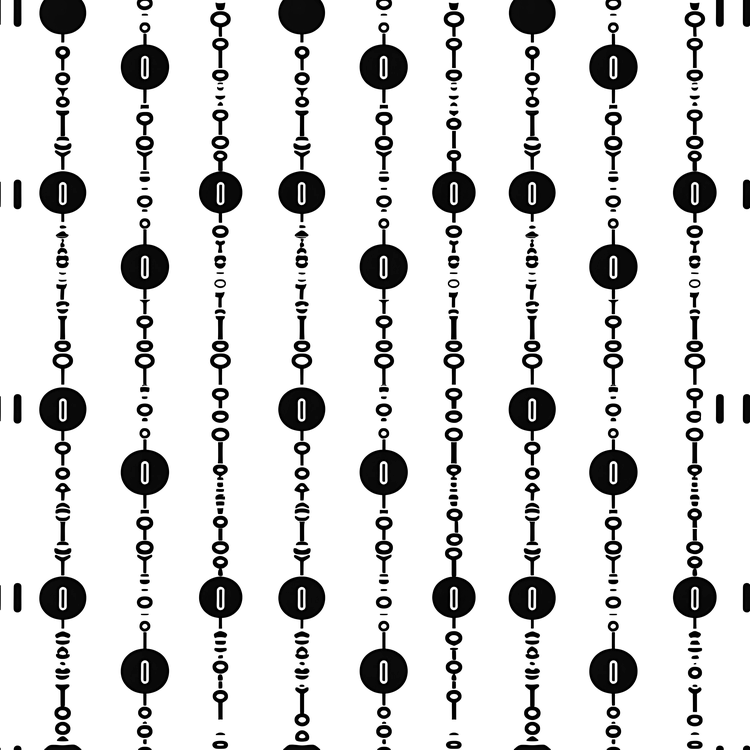 Hängende Perlenketten