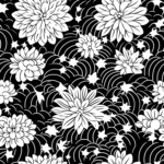 Chrysanthemen und Seigaiha