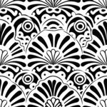 Ornamentale Fächermedaillons