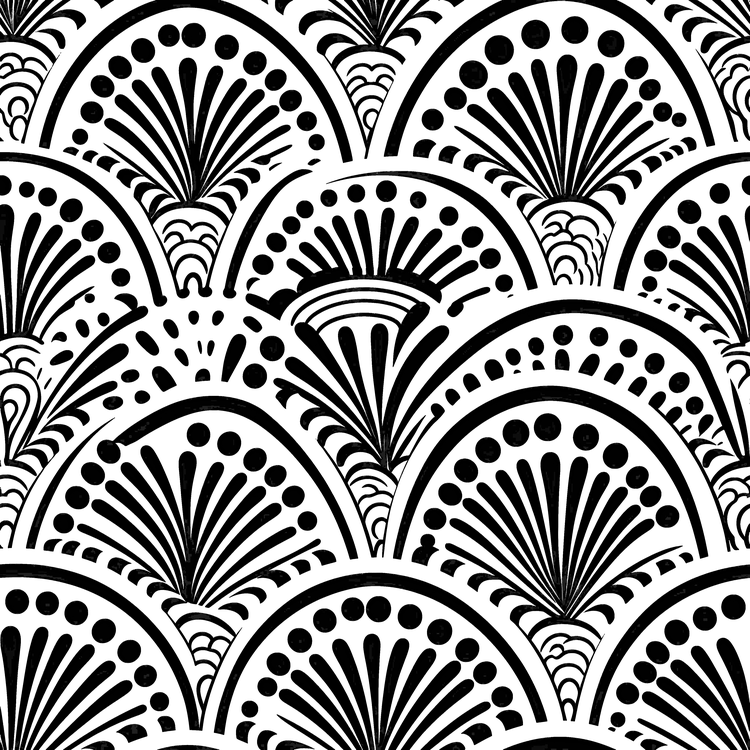 Dekorative Fächerbögen