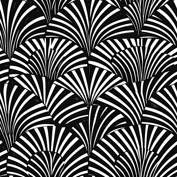 Grafische Fächerschuppen
