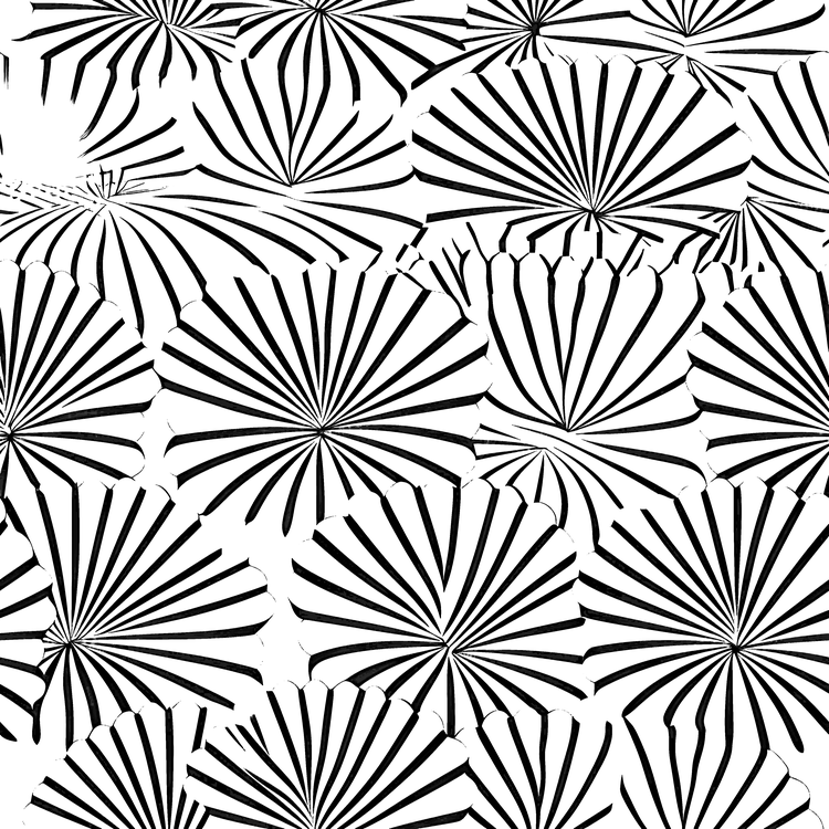 Lockere Fächerlinien