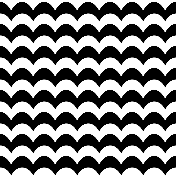 Breite Schuppenwellen