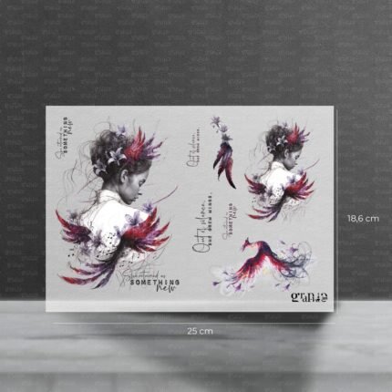 Phoenix Bügelbild – Groß