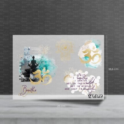 Bügelbild Set – OM | Pocket Stories - 25 x 18,6 cm