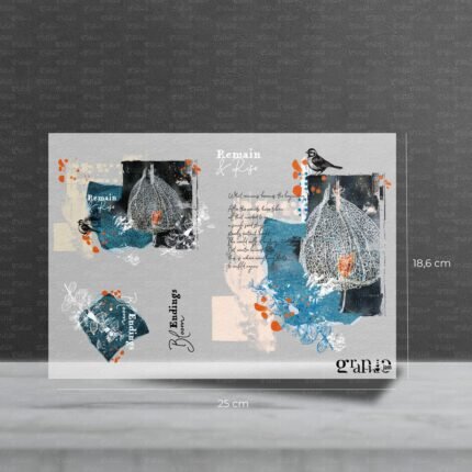 Bügelbild Set – Remain & Rise | Pocket Stories - 25 x 18,6 cm