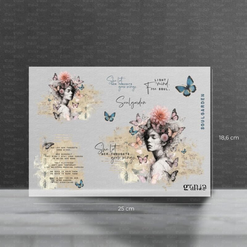 Bügelbild Set – Soulgarden | Pocket Stories - Groß: 25 x 18,6 cm