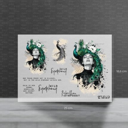 Bügelbild Set – Wild Symphony | Pocket Stories - Groß - 25 x 18,6 cm