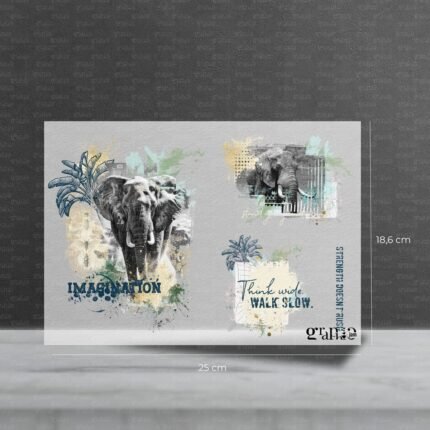 Bügelbild Set – Walk Slow | Pocket Stories - 25 x 18,6 cm