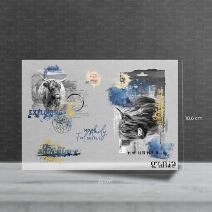Bügelbild Set – Yak Adventures | Pocket Stories - 25 x 18,6 cm