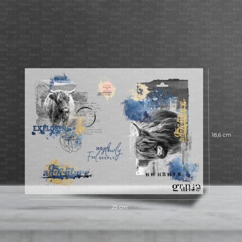 Bügelbild Set – Yak Adventures | Pocket Stories - 25 x 18,6 cm