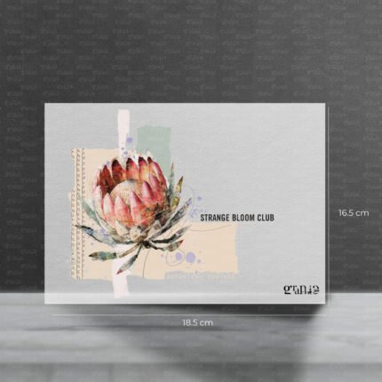 Bügelbild Strange Bloom Club – 16,5 x 18,5 cm