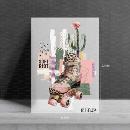 Bügelbild Soft Riot – 22 x 15 cm