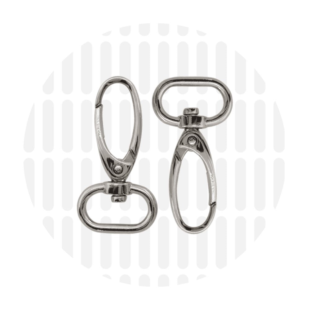 Karabiner 19mm - silber - 2 Stueck