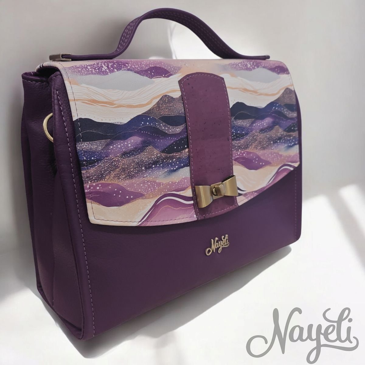 Purple Waves Byro Bag