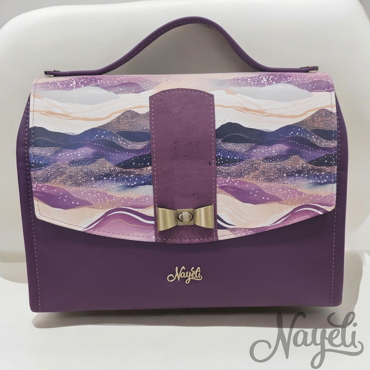 Purple Waves Byro Bag