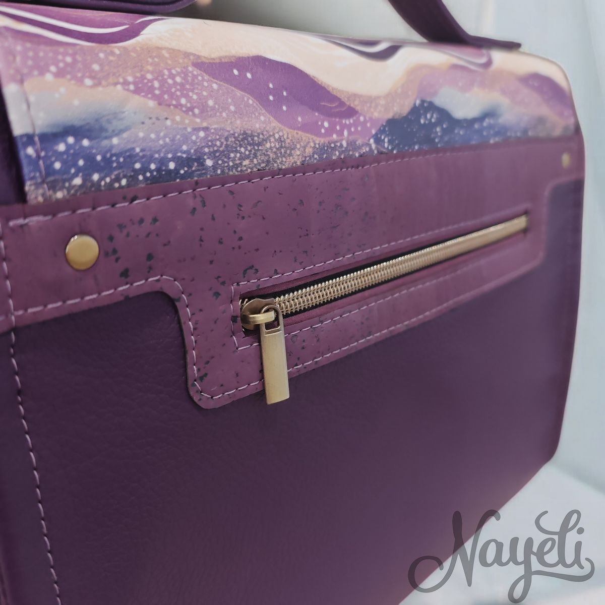 Purple Waves Byro Bag