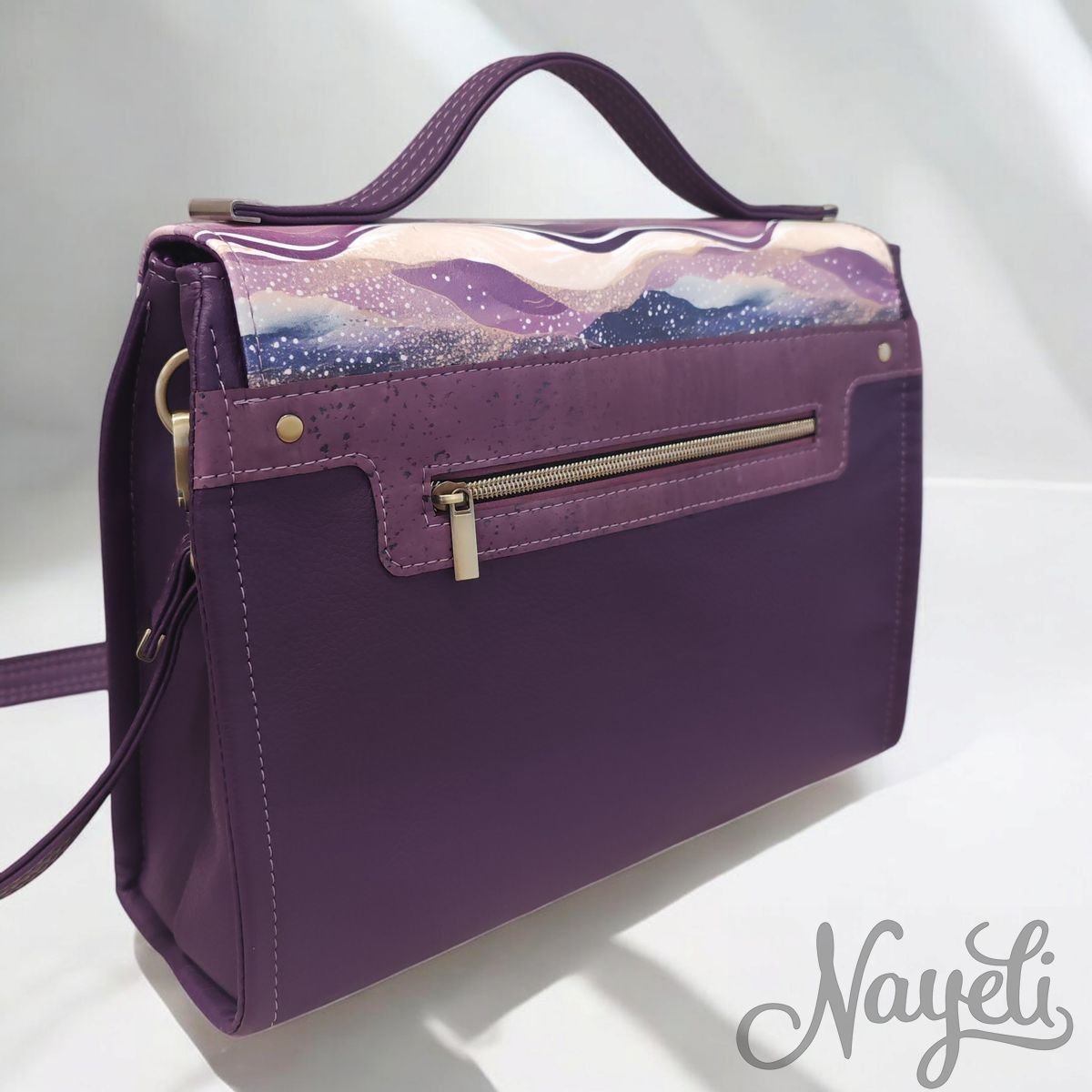 Purple Waves Byro Bag