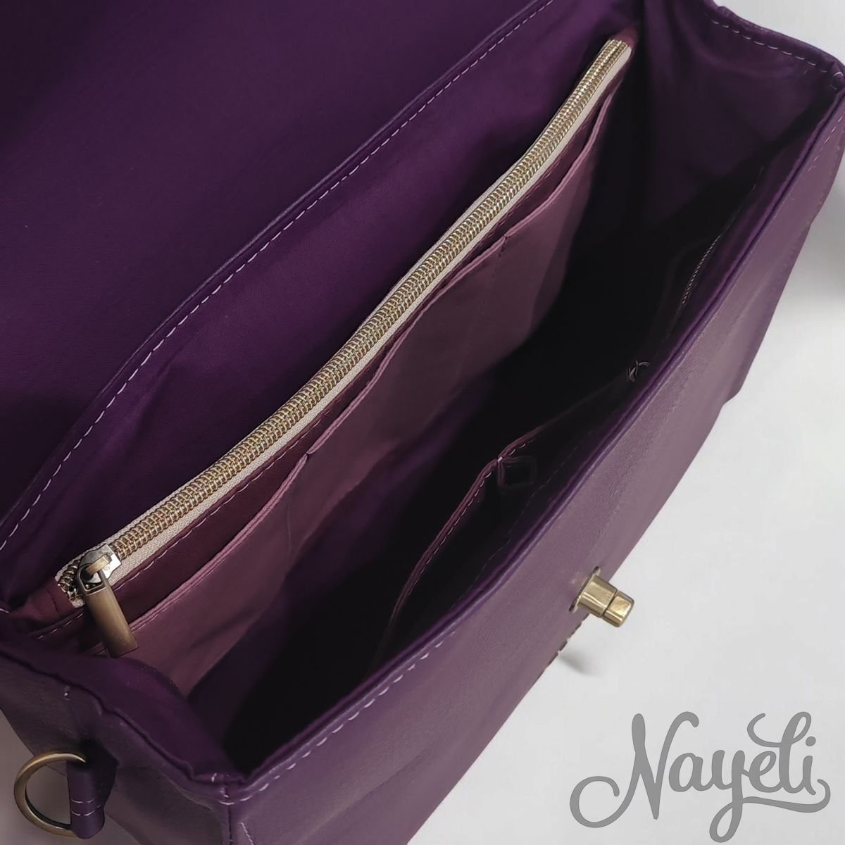 Purple Waves Byro Bag